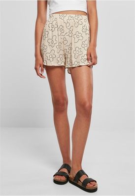 Urban Classics Damen Ladies AOP Viscose Resort Shorts