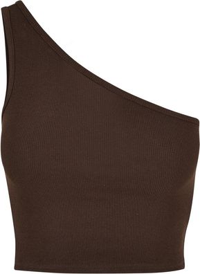Urban Classics Damen Ladies Cropped Asymmetric Top