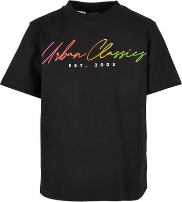 Urban Classics Jungen T-Shirt Boys Script Logo Tee