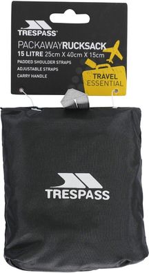 Trespass Rucksack Reverse - Packaway Rucksack
