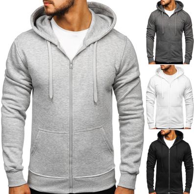 Sweatshirt Kapuzenpullover Sweatjacke Pullover Hoodie Basic Herren BOLF Sport