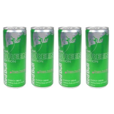 Red Bull Green Edition Dragon Fruit 4er Pack - Import 4x250 ml