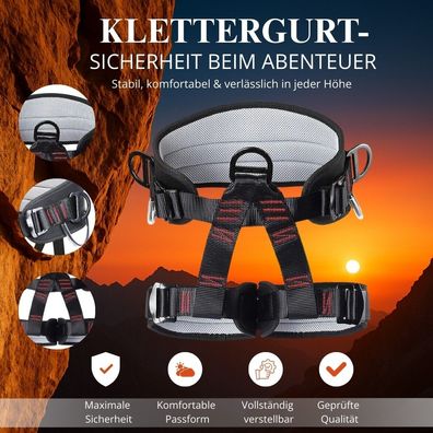 Sicherheitsgurt Auffanggurt - Absturzsicherung, Arbeitsgurt für Höhenarbeiten