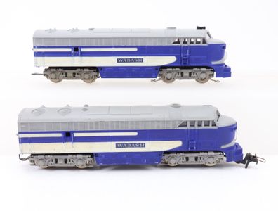 Trix Express / Rivarossi H0 2268 US Diesellok "WABASH" A- u. B-Unit / 3-L-DC