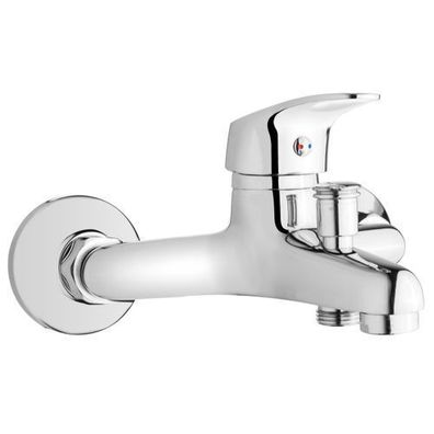 Badewannenarmatur Wasserhahn AVA Wannenarmatur für Badezimmer in Silber