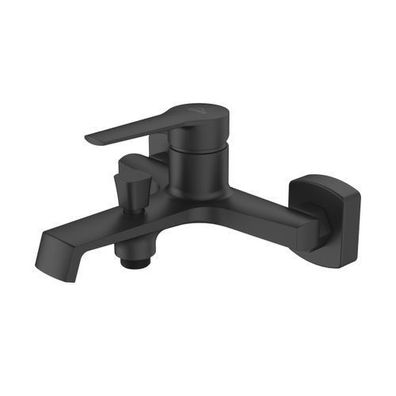 Badewannenarmatur Wasserhahn FIRA Wannenarmatur für Badezimmer in Schwarz