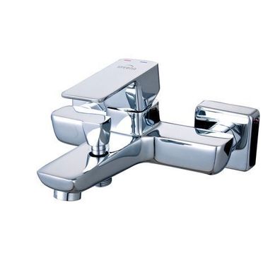 Badewannenarmatur Wasserhahn NYKS Wannenarmatur für Badezimmer in Silber