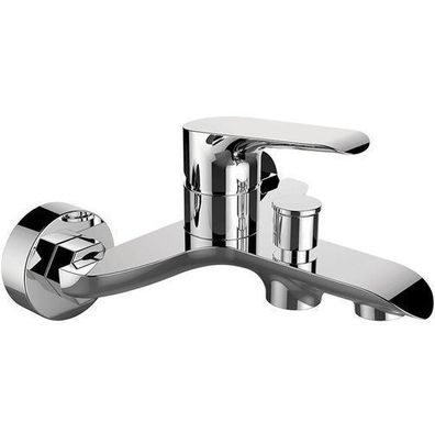 Badewannenarmatur Wasserhahn ALEA Wannenarmatur für Badezimmer in Silber