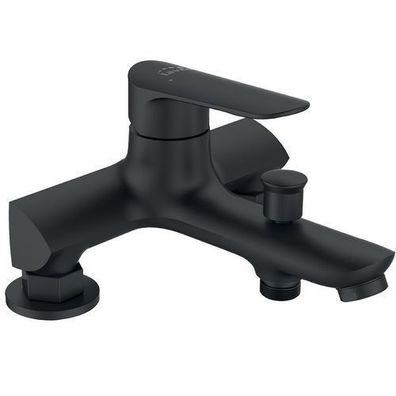Badewannenarmatur Wasserhahn APPIA Wannenarmatur für Badezimmer in Schwarz