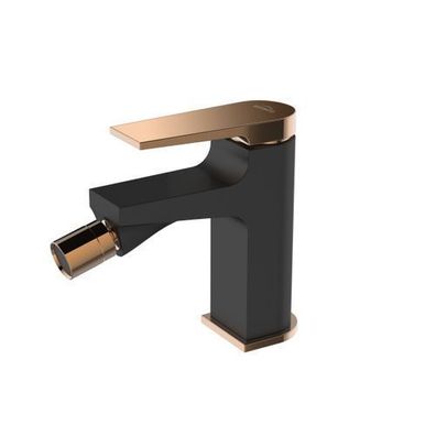 Bidetarmatur Wasserhahn Midnight Bidetmischer für Badezimmer in Schwarz-Gold