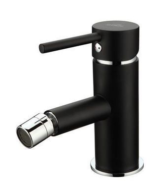 Bidetarmatur Wasserhahn DAFNI Bidetmischer für Badezimmer in Schwarz