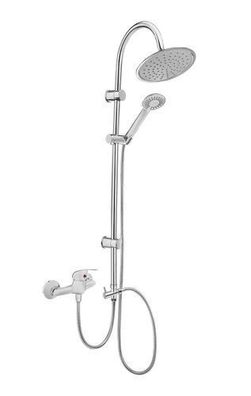 Duschset FRESCO Regendusche set Handbrause, Duschsystem in Schwarz-Gold