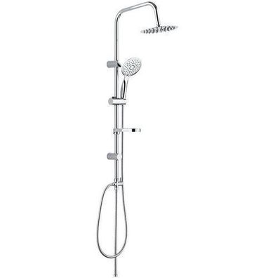 Regendusche set Handbrause FINO Duschsystem in Silber