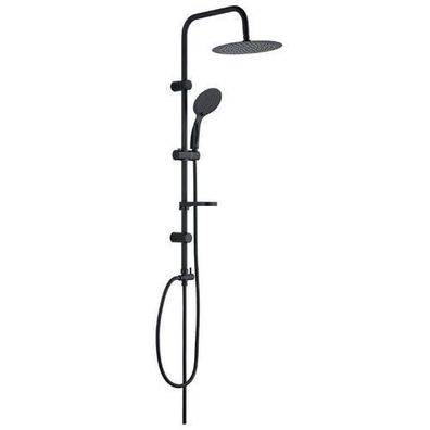 Regendusche set Handbrause FINO Duschsystem in Schwarz