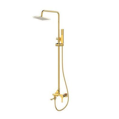 Duschsäule Glamour Duschsystem, Brausegarnitur in Gold