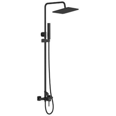 Duschsäule POLA Duschsystem, Brausegarnitur in Schwarz