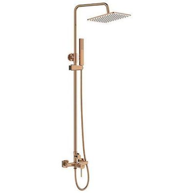 Duschsäule POLA Duschsystem, Brausegarnitur in Rosegold