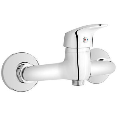 Brausearmatur Wasserhahn AVA Brausebatterie für Badezimmer in Silber