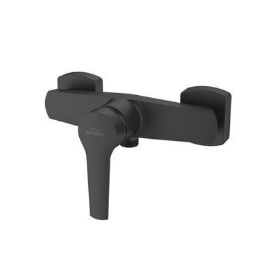 Brausearmatur Wasserhahn FIRA Brausebatterie für Badezimmer in Schwarz