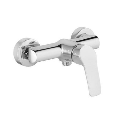 Brausearmatur Wasserhahn MALTA Brausebatterie für Badezimmer in Silber