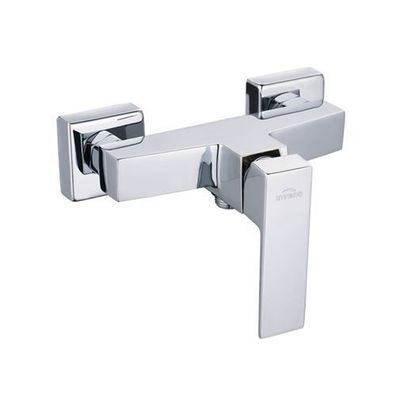 Brausearmatur Wasserhahn PAROS Brausebatterie für Badezimmer in Silber