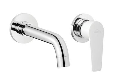 Unterputz Waschtischarmatur Wasserhahn DOKOS Mischbatterie für Badezimmer in Weiß