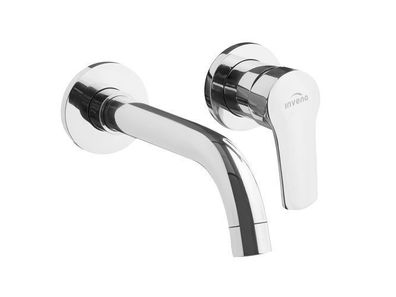 Unterputz Waschtischarmatur Wasserhahn VERSO Mischbatterie für Badezimmer in Silber