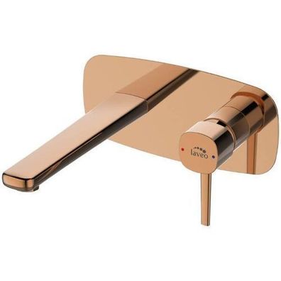 Waschtischarmatur Unterputz Wasserhahn POLA Mischbatterie in Rosegold + Click-Clack