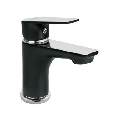 Waschtischarmatur Wasserhahn Kleine DOKOS Mischbatterie für Badezimmer in Schwarz