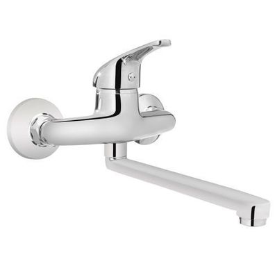 Küchenarmatur Wasserhahn PEREA Küchenmischer für Küche in Silber