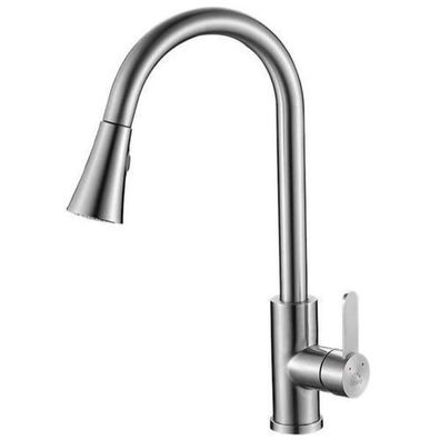 Küchenarmatur Wasserhahn BONA Küchenmischer für Küche in Silber