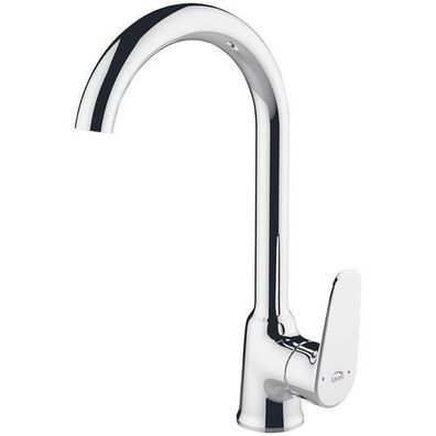 Küchenarmatur Wasserhahn RONDO Küchenmischer für Küche in Silber