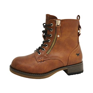 Mustang Kinder Schnür Booty / /16/ 5026623 Braun 307- Cognac