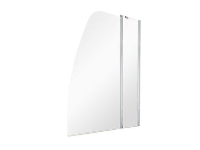 Duschwand Duschabtrennung 2-teilig AVIS 120x145 cm Gehärtetes Glas 6 mm