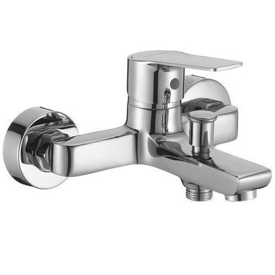 Badewannenarmatur Wasserhahn BORGO Wannenarmatur für Badezimmer Chrom Wannenbatterie