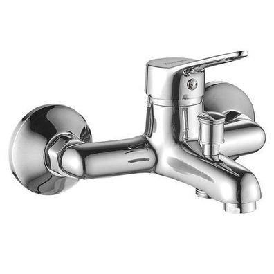 Badewannenarmatur Wasserhahn TIBI Wannenarmatur für Badezimmer Chrom Wannenbatterie