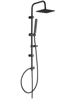 Regendusche set Handbrause ARES Duschsystem in Schwarz Brausegarnitur Duschgarnitur