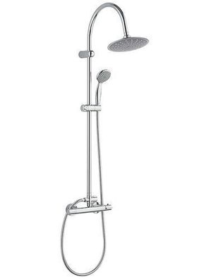 Duschsäule FOXE Thermostatisch Duschsystem, Brausegarnitur in Chrom Dusch-Set