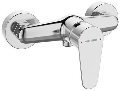 Brausearmatur Wasserhahn FRESNO Brausebatterie für Badezimmer in Chrom Duschbatterie