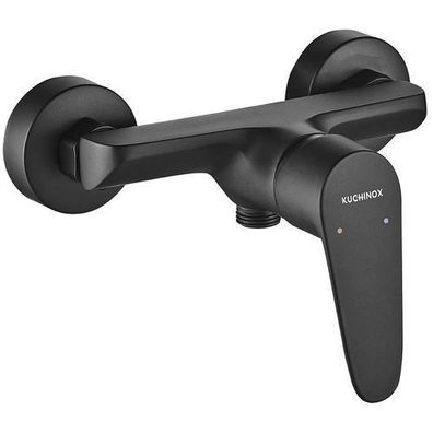 Brausearmatur Wasserhahn SAGRA Brausebatterie für Badezimmer in Schwarz Duschbatterie