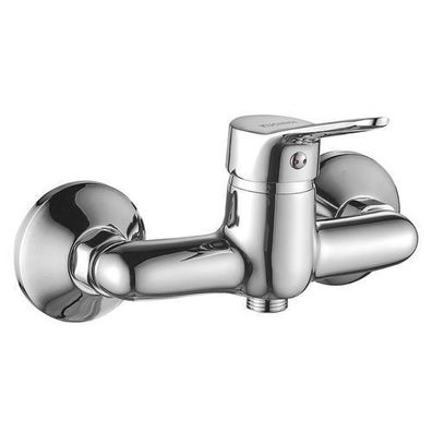 Brausearmatur Wasserhahn TIBI Brausebatterie für Badezimmer in Chrom Duschbatterie