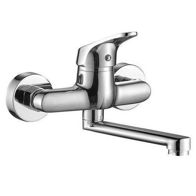 Waschtischarmatur Wasserhahn Wand ORIS Mischbatterie für Badezimmer in Chrom