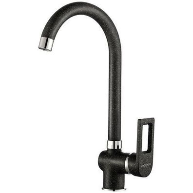 Küchenarmatur Wasserhahn KASJA Küchenmischer für Küche in Schwarz Spültischarmatur