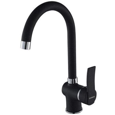 Küchenarmatur Wasserhahn MADERA Küchenmischer für Küche in Schwarz Spültischarmatur
