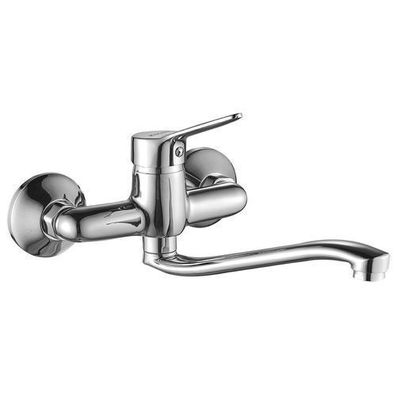 Küchenarmatur Wandmontage Wasserhahn TIBI Küchenmischer Chrom Spültischarmatur