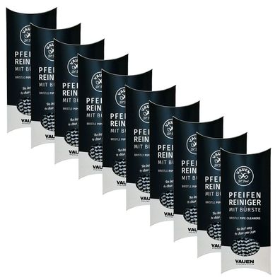10x VAUEN konische Pfeifenreiniger mit Bürste, 80 Stück