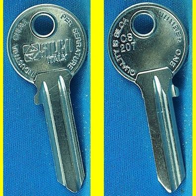 Silca CS207 - Schlüsselrohling für versch. Cisa, Abus, Gefi, GTV, Schüco Zylinder