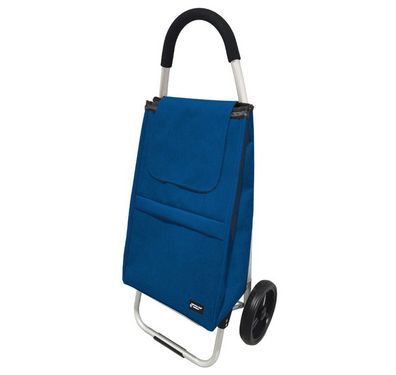 Gustav Voss Einkaufstrolley fahrbare Einkaufstasche Serie London 64591 Blau