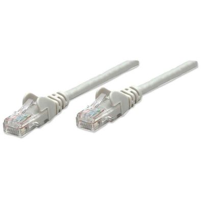 Intellinet Patchkabel RJ45 U/UTP Cat5e 3.0m Hebelschutz grau