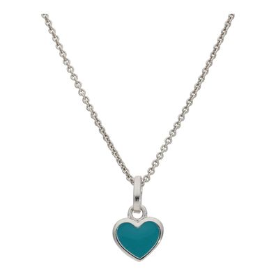 Kettenanhänger Herz 925 Silber JL10-02-3698 türkis emailliert